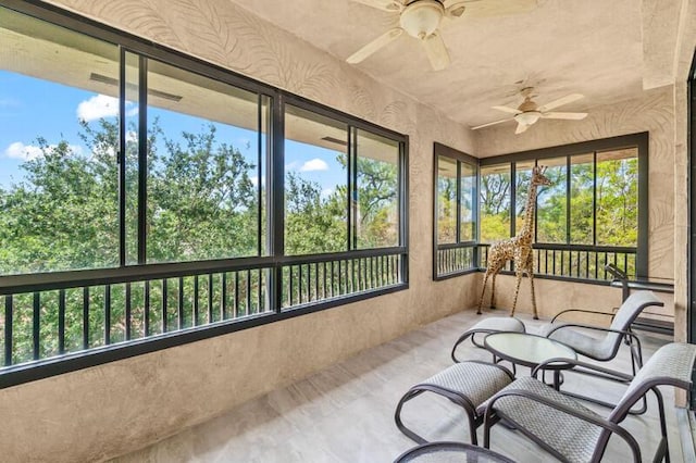 7546 La Paz Blvd Unit 408, Boca Raton, FL 33433 - sunroom with ceiling fan