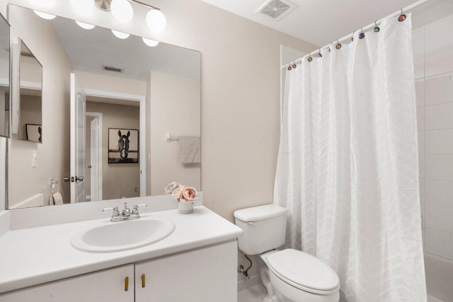 453 Rainbow Springs Ter, Royal Palm Beach, FL 33411 - full bath with toilet, a shower with shower curtain, and vanity