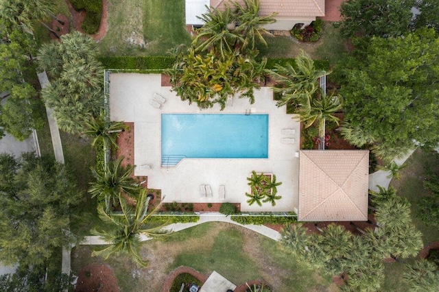 453 Rainbow Springs Ter, Royal Palm Beach, FL 33411 - aerial view of a pool