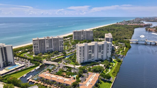 4201 N Ocean Blvd Unit 208, Boca Raton, FL 33431 - bird's eye view featuring a water view