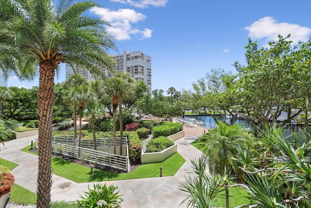 4201 N Ocean Blvd Unit 208, Boca Raton, FL 33431 - view of community with a water view and fence