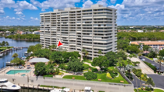 4201 N Ocean Blvd Unit 208, Boca Raton, FL 33431 - view of property featuring a water view