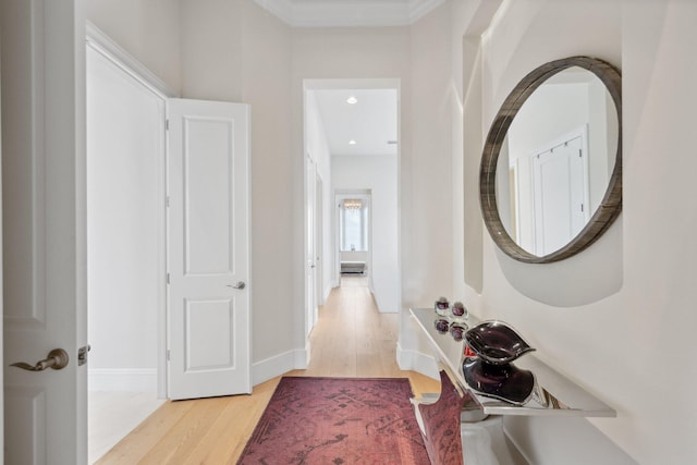 7339 NW 28th Way, Boca Raton, FL 33496 - hallway featuring light wood finished floors