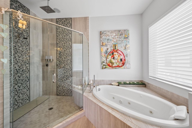 7339 NW 28th Way, Boca Raton, FL 33496 - full bathroom with a shower stall and a whirlpool tub