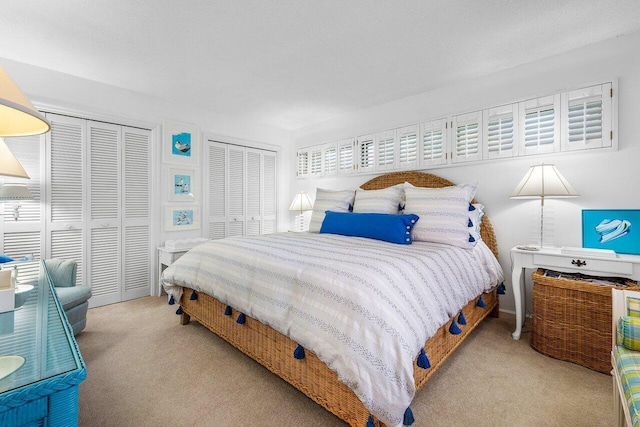 4511 Meadowlark Ln, Boynton Beach, FL 33436 - bedroom with two closets and carpet floors