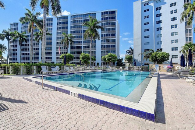 3212 S Ocean Blvd Unit 404-A, Highland Beach, FL 33487 - community pool with fence