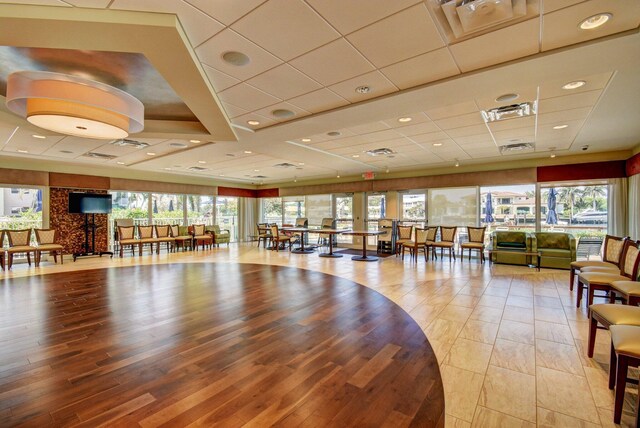3212 S Ocean Blvd Unit 404-A, Highland Beach, FL 33487 - lobby featuring a drop ceiling