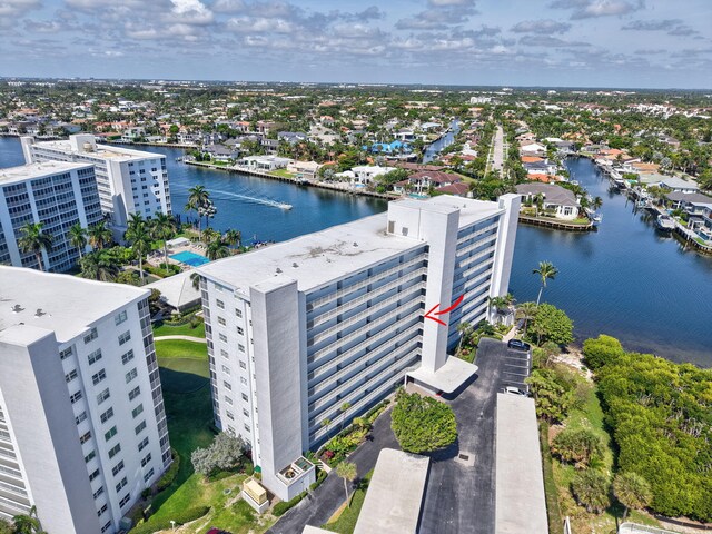3212 S Ocean Blvd Unit 404-A, Highland Beach, FL 33487 - dock featuring a water view
