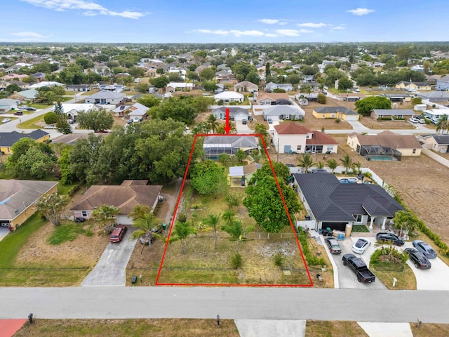 drone / aerial view featuring a residential view