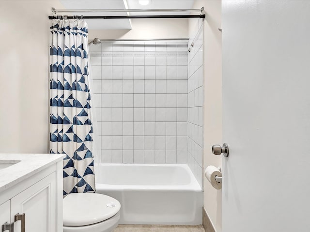 614 NW 13th St Unit 27, Boca Raton, FL 33486 - full bath with vanity, tile patterned flooring, toilet, and shower / tub combo with curtain