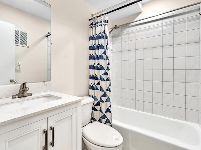 614 NW 13th St Unit 27, Boca Raton, FL 33486 - bathroom with vanity, toilet, and shower / tub combo with curtain