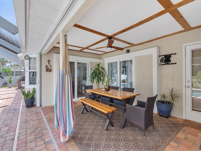 view of sunroom / solarium