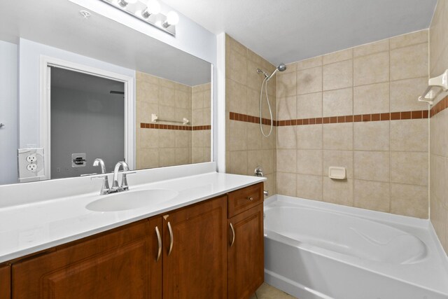 6565 Emerald Dunes Dr Unit 108, West Palm Beach, FL 33411 - bathroom with vanity and tub / shower combination