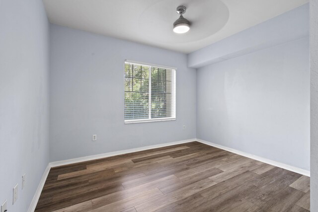 6565 Emerald Dunes Dr Unit 108, West Palm Beach, FL 33411 - spare room featuring baseboards, ceiling fan, and wood finished floors