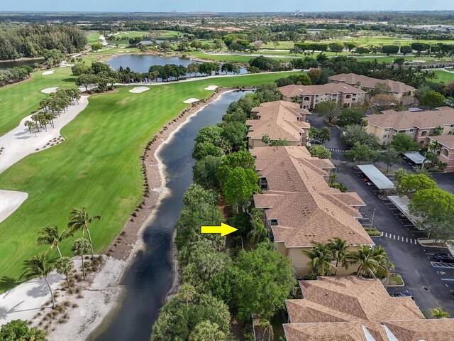 6565 Emerald Dunes Dr Unit 108, West Palm Beach, FL 33411 - drone / aerial view with a water view and view of golf course