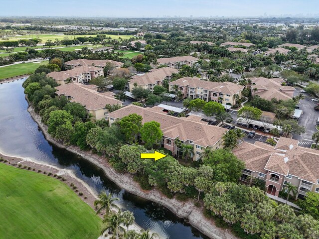 6565 Emerald Dunes Dr Unit 108, West Palm Beach, FL 33411 - bird's eye view with a water view