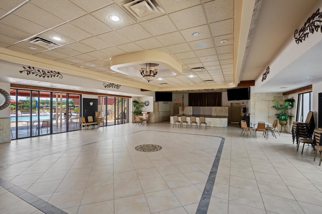 208 Cape Cod Cir, Lake Worth, FL 33467 - community lobby with a drop ceiling and recessed lighting