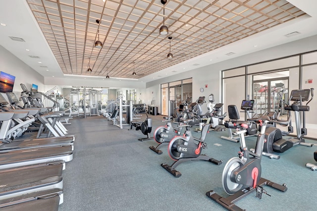 view of gym