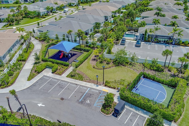 drone / aerial view featuring a residential view