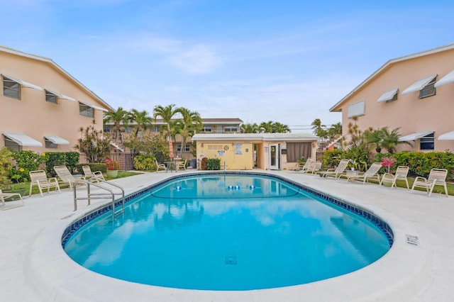 pool featuring a patio