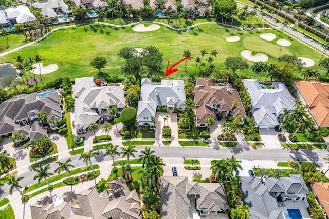 16330 Vintage Oaks Ln, Delray Beach, FL 33484 - aerial perspective of suburban area featuring a golf course
