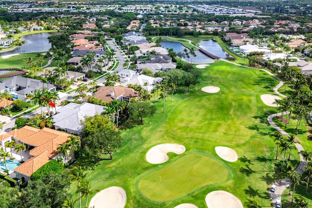 16330 Vintage Oaks Ln, Delray Beach, FL 33484 - aerial view of residential area with a large body of water and a local golf course