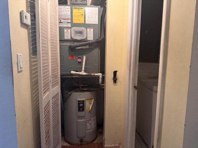 1400 Saint Charles Pl Unit 317, Pembroke Pines, FL 33026 - utilities featuring electric water heater and washer / clothes dryer
