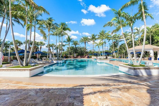 pool featuring a patio