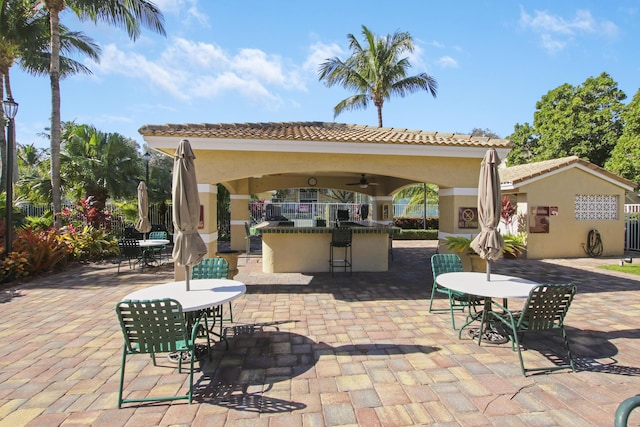 254 Village Blvd Unit 4207, Tequesta, FL 33469 - view of patio with a ceiling fan