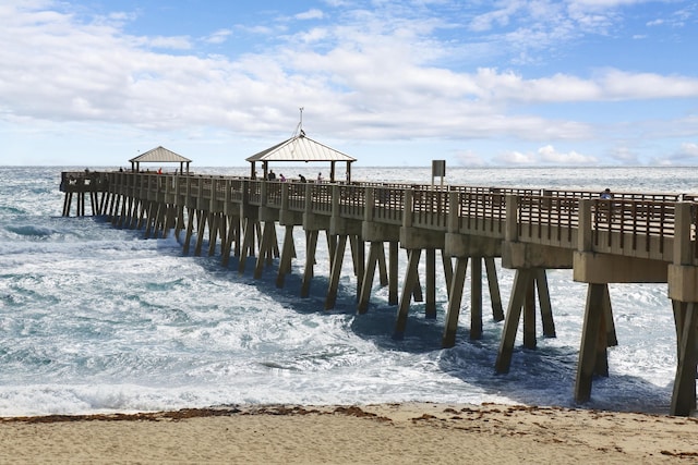 254 Village Blvd Unit 4207, Tequesta, FL 33469 - dock with a pier and a water view