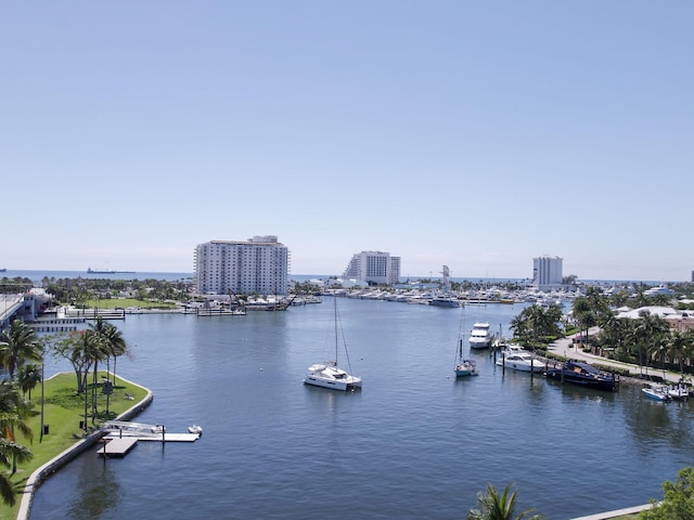 2500 E Las Olas Blvd Unit 802, Fort Lauderdale, FL 33301 - water view with nearby urban area