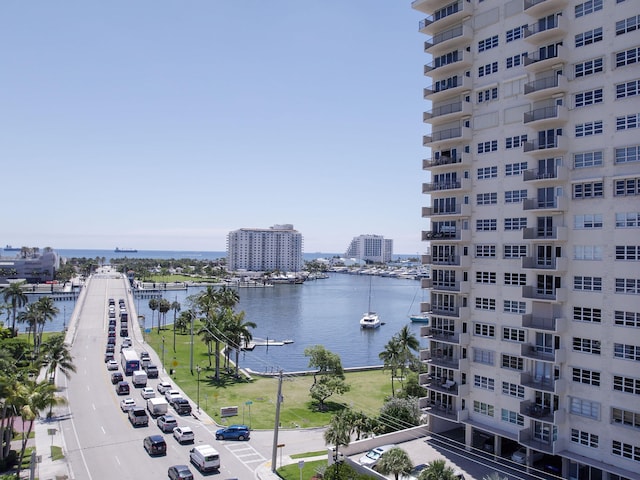2500 E Las Olas Blvd Unit 802, Fort Lauderdale, FL 33301 - water view with nearby urban area