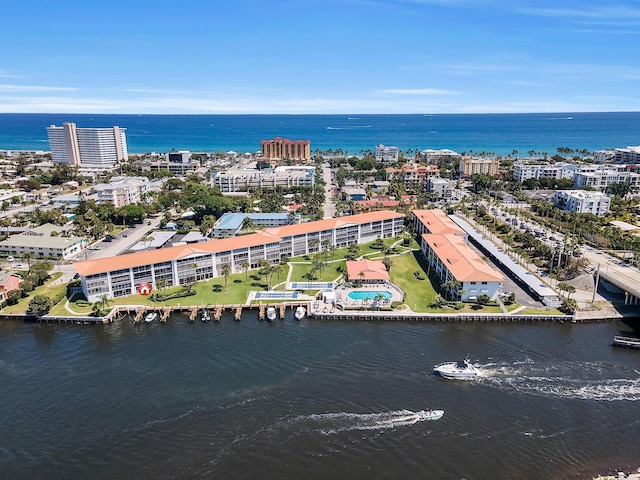 105 NE 19th Ave Unit 164, Deerfield Beach, FL 33441 - aerial view with a water view