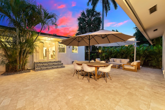 425 32nd St, West Palm Beach, FL 33407 - view of patio / terrace with an outdoor living space and outdoor dining space