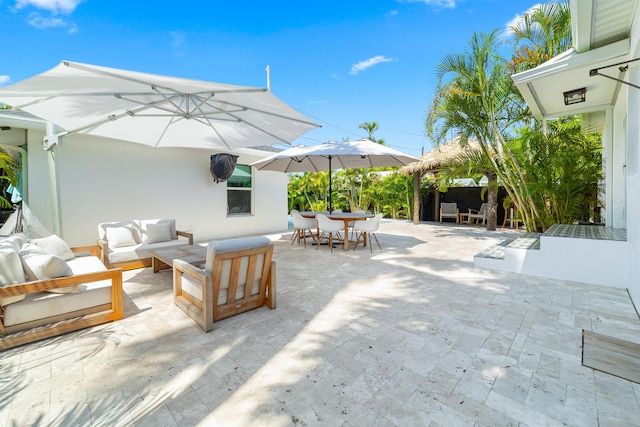 425 32nd St, West Palm Beach, FL 33407 - view of patio with outdoor lounge area and outdoor dining space