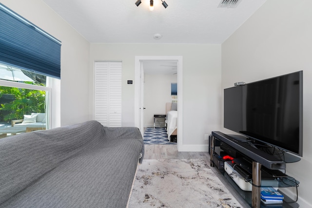 425 32nd St, West Palm Beach, FL 33407 - bedroom featuring wood finished floors and baseboards