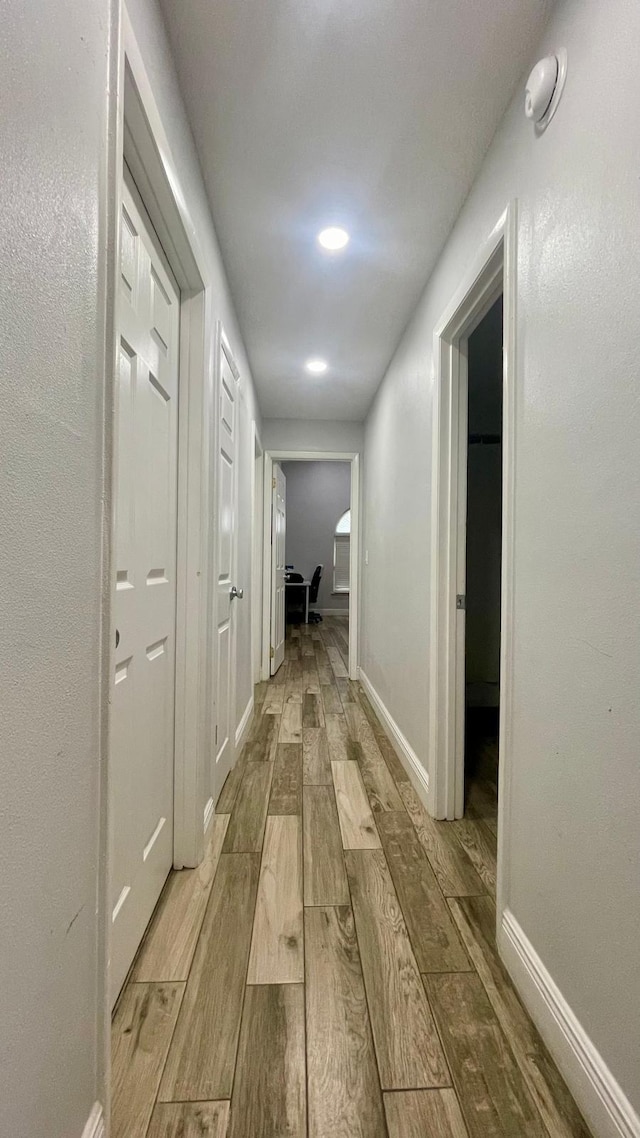 1044 Nin St, Orlando, FL 32835 - corridor with wood finished floors and baseboards