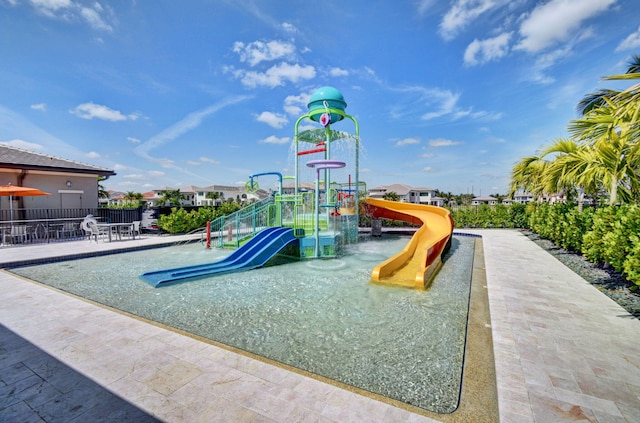 community playground with fence