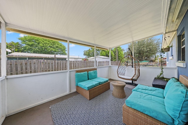 2136 W Carrol Cir, West Palm Beach, FL 33415 - sunroom featuring an outdoor hangout area