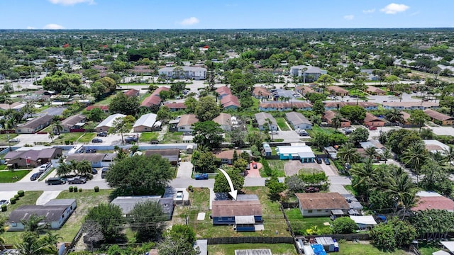 2136 W Carrol Cir, West Palm Beach, FL 33415 - aerial view of property and surrounding area with nearby suburban area