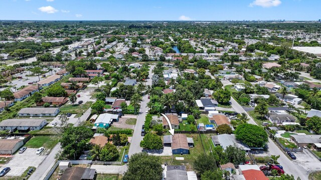 2136 W Carrol Cir, West Palm Beach, FL 33415 - aerial view of property and surrounding area with nearby suburban area