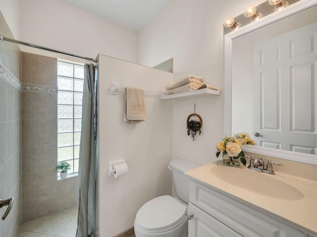 8465 Mandarin Blvd, Loxahatchee, FL 33470 - bathroom featuring vanity, toilet, and tiled shower