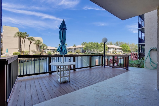 6 Royal Palm Way Unit 506, Boca Raton, FL 33432 - wooden deck with a residential view