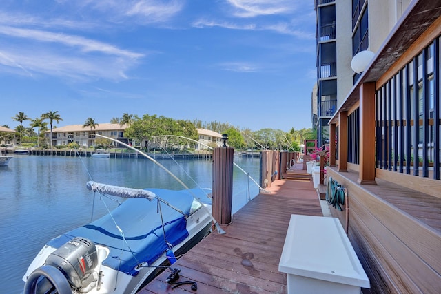 6 Royal Palm Way Unit 506, Boca Raton, FL 33432 - view of dock with a water view