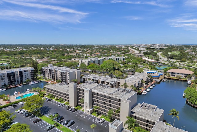 6 Royal Palm Way Unit 506, Boca Raton, FL 33432 - drone / aerial view featuring a water view