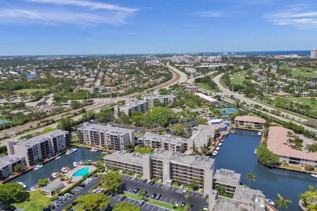 6 Royal Palm Way Unit 506, Boca Raton, FL 33432 - drone / aerial view with a water view
