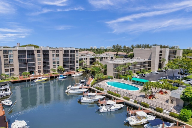 6 Royal Palm Way Unit 506, Boca Raton, FL 33432 - bird's eye view with a water view