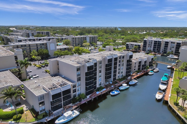 6 Royal Palm Way Unit 506, Boca Raton, FL 33432 - aerial view featuring a water view