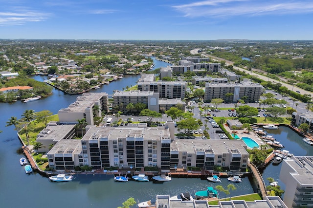 6 Royal Palm Way Unit 506, Boca Raton, FL 33432 - drone / aerial view featuring a water view
