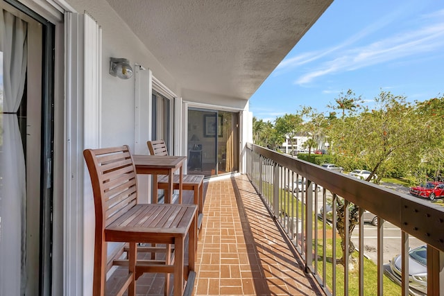 view of balcony